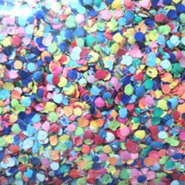 confetti de papel multicolor