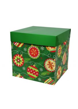 caja cubo #1 (38x38x30) navideña