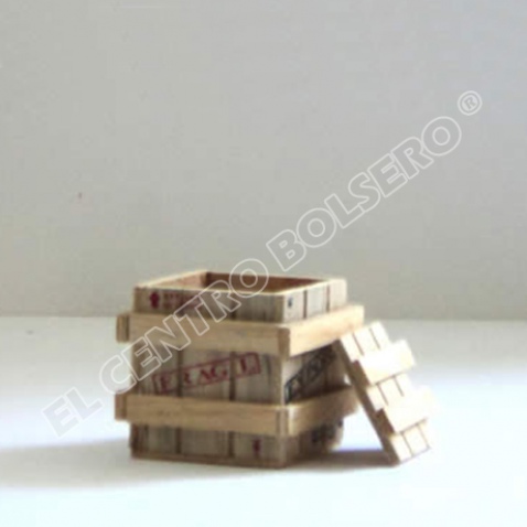 caja de madera mini 10x10 El Centro Bolsero