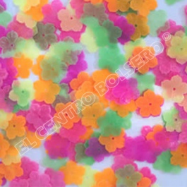 confetti para mesa de flor fluorescente