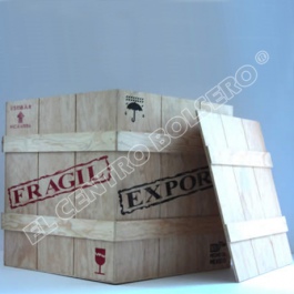 caja de madera cubica extra grande