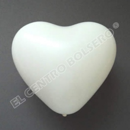 globo de latex modelo corazon blanco # ha-10