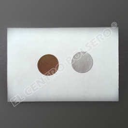 sellos en forma de circulo en papel