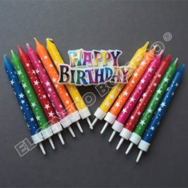 velas crayón happy birthday
