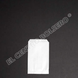 bolsa de papel blanco plana tipo sobre 4x6