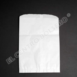 bolsa de papel blanco plana tipo sobre 12x17