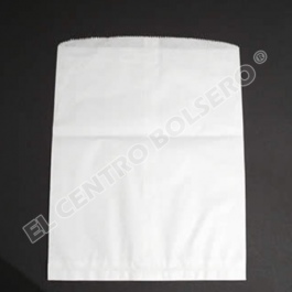 bolsa de papel blanco plana tipo sobre 15x19