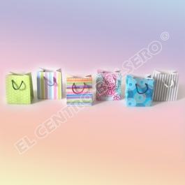 bolsas de papel petit boutique con asas de macrame micro