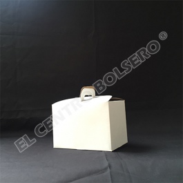 cajas para box lunch en carton caple blanca l-20