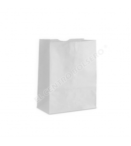 bolsas de papel kraft blanco tipo despensa #40-C