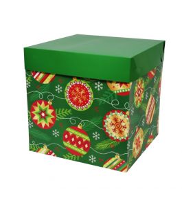 caja cubo #1 (38x38x30) navideña