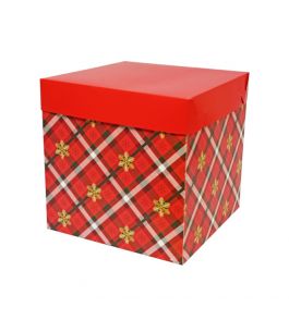 caja cubo #2 (28x28x20) navideña