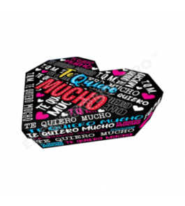 caja rígida corazón grande amor