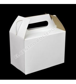 cajas para box lunch en carton caple blanca l-15