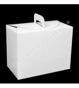 cajas para box lunch en carton caple blanca l-22