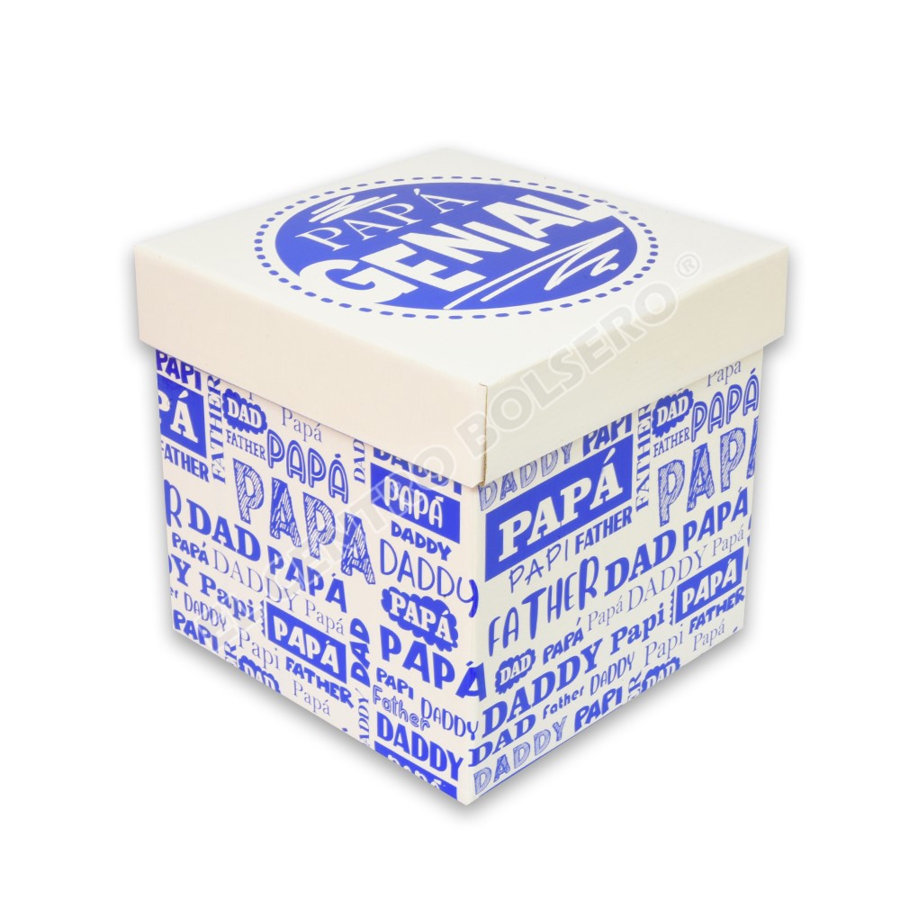 Cajas De Carton Cubo Rígida Decoradas El Centro Bolsero
