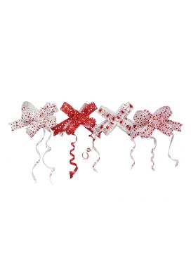 moño fácil mediano c/25 piezas corazones